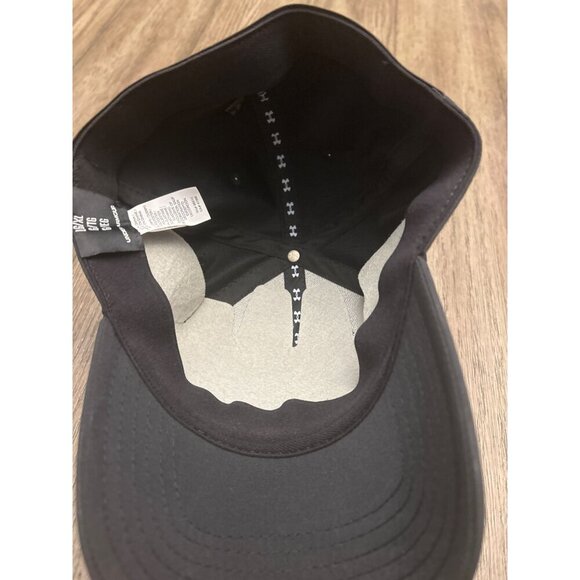 Under Armour Black Baseball Cap LG/XL Polyester & Elastane - Picture 4 of 5